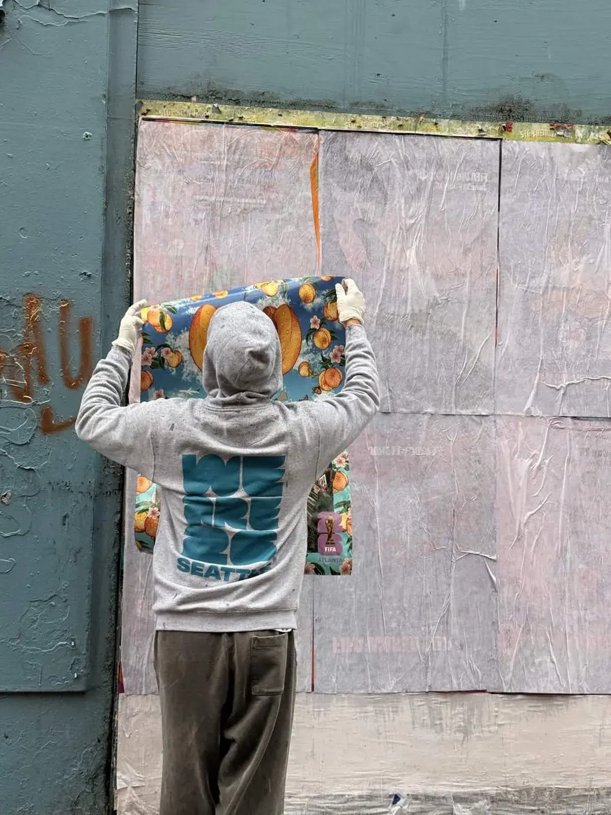 FIFA World Cup wall installation in Atlanta